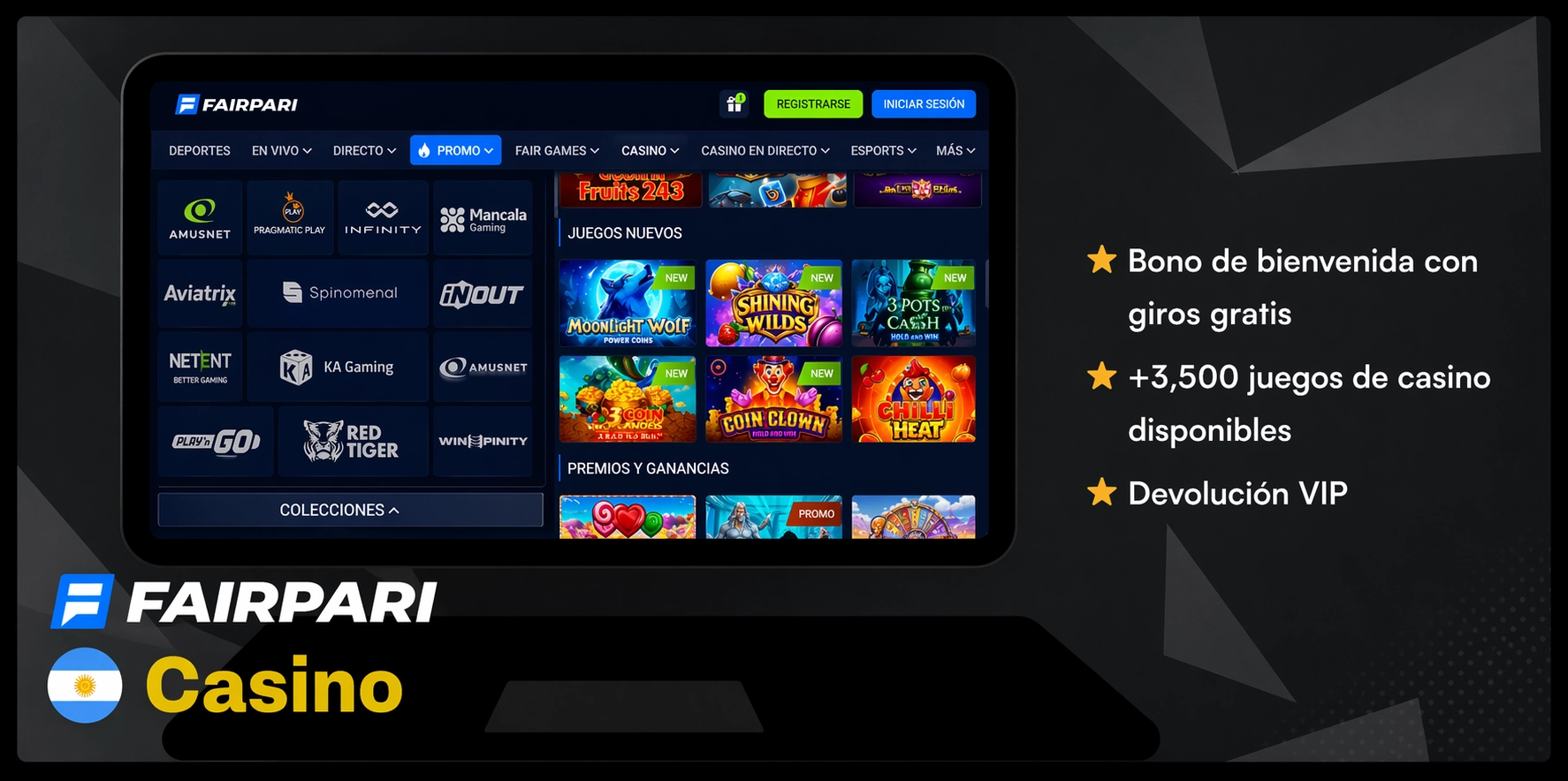 Fairpari mejor casino en línea en Argentina juegos originales de la marca
