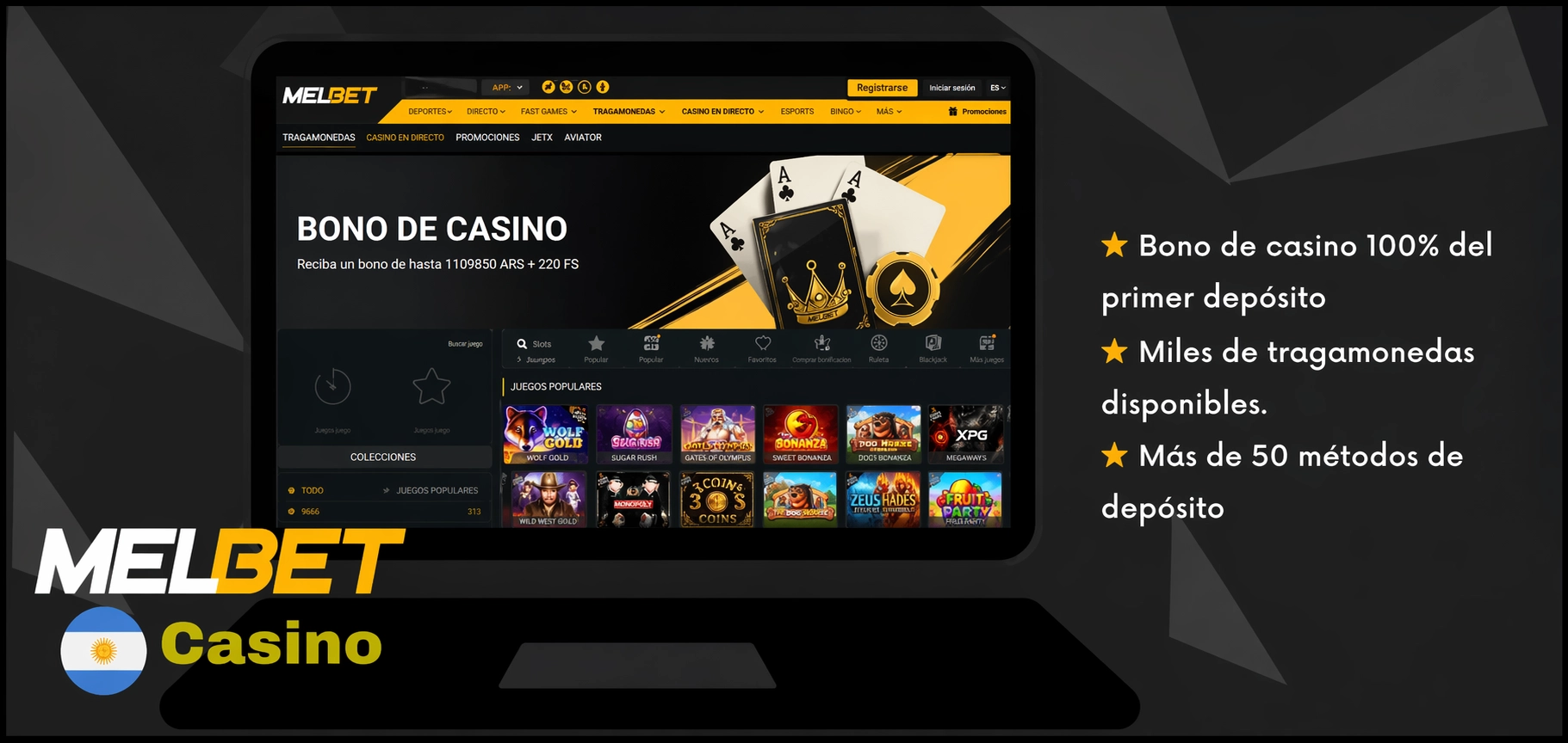 Melbet mejor casino en línea en Argentina torneos diarios más de 1000 juegos